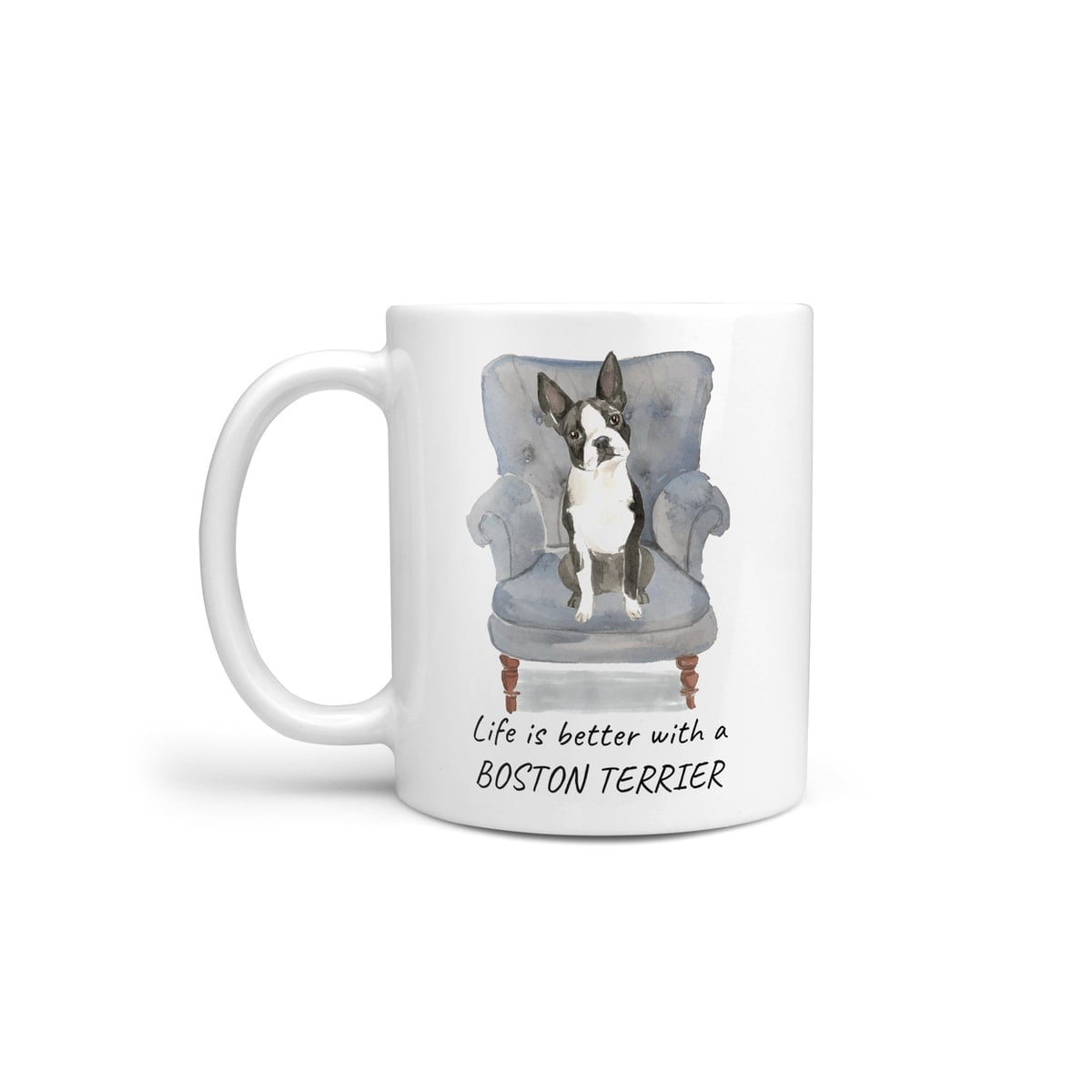 Life is better with a Boston Terrier dog mug (Illustrated collection) 2 Life is better with a Boston Terrier dog mug (Illustrated collection)