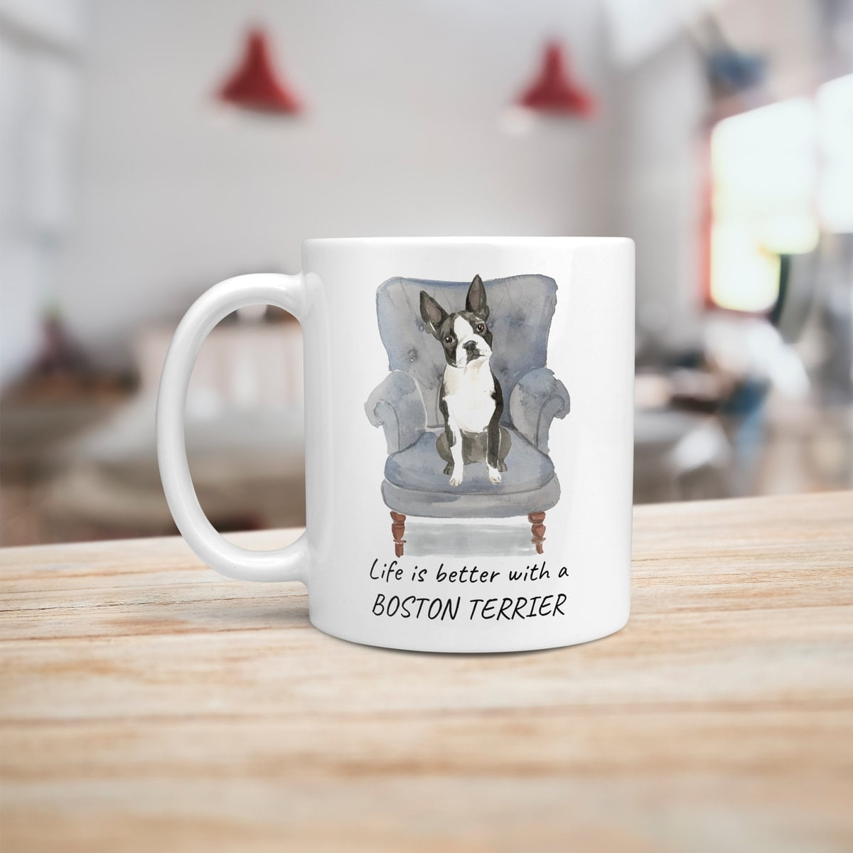 Life is better with a Boston Terrier dog mug (Illustrated collection) 7 Life is better with a Boston Terrier dog mug (Illustrated collection) - Image 6
