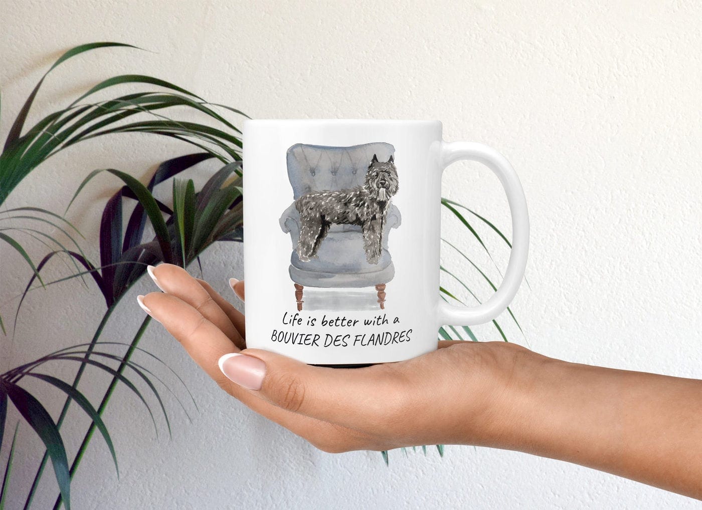 Life is better with a Bouvier des Flandres dog mug (Illustrated collection) 3 Life is better with a Bouvier des Flandres dog mug (Illustrated collection) - Image 2