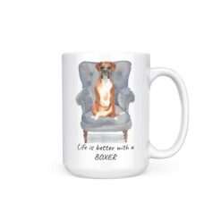 Life is better with Boxer 15oz handle right white