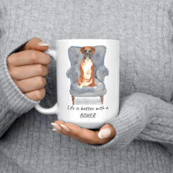 Life is better with Boxer 15oz jumper front