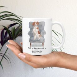 Life is better with Brittany Designs mug in hand plant