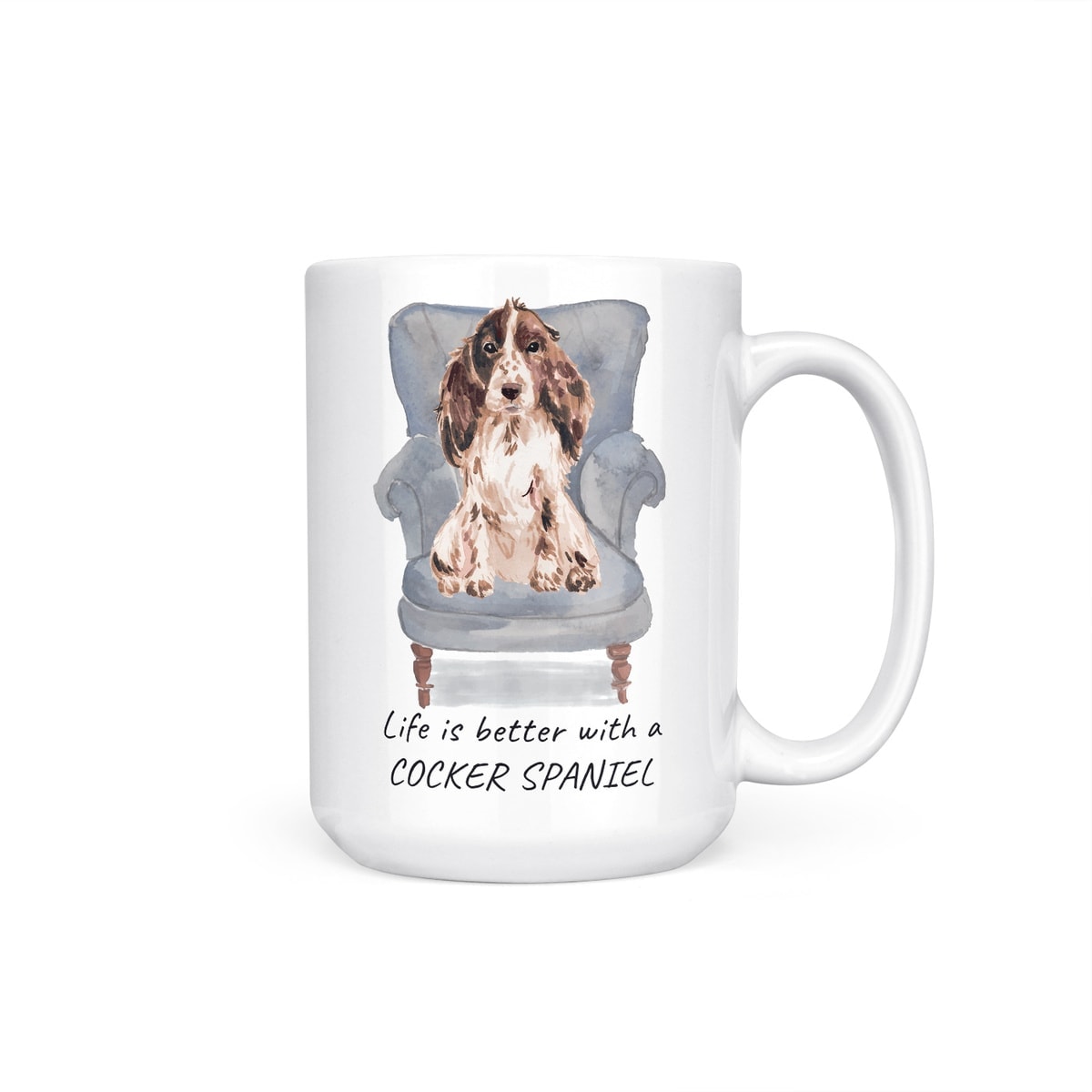 Life is better with a Brown Cocker Spaniel dog mug (Illustrated collection) 11 Life is better with a Brown Cocker Spaniel dog mug (Illustrated collection) - Image 9