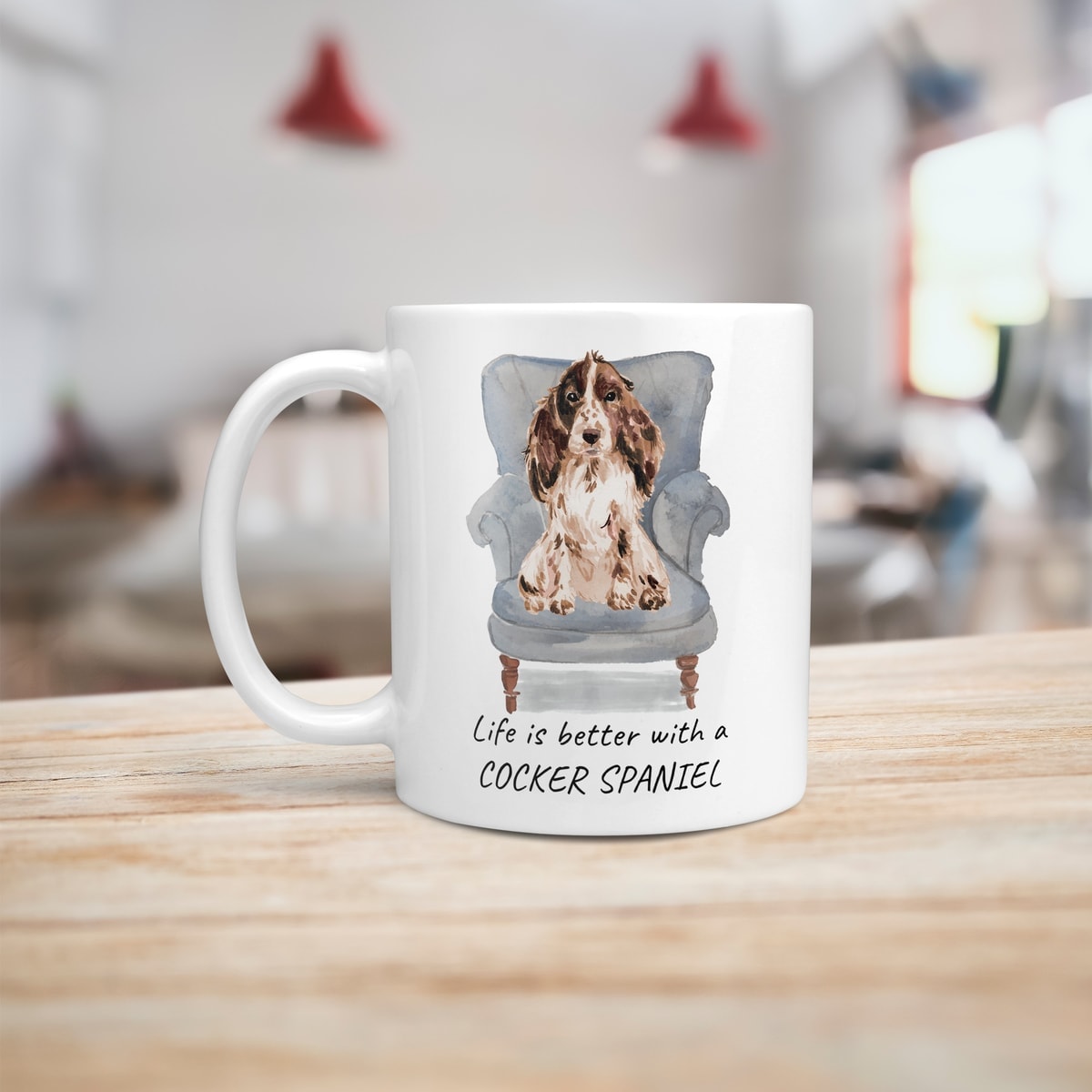 Life is better with a Brown Cocker Spaniel dog mug (Illustrated collection) 8 Life is better with a Brown Cocker Spaniel dog mug (Illustrated collection) - Image 6