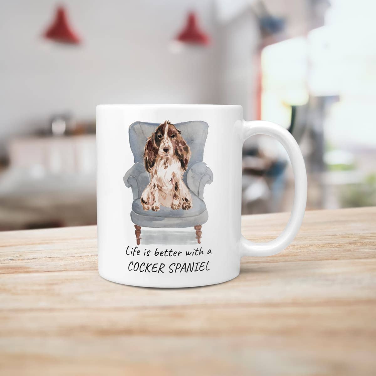 Life is better with a Brown Cocker Spaniel dog mug (Illustrated collection) 7 Life is better with a Brown Cocker Spaniel dog mug (Illustrated collection) - Image 5