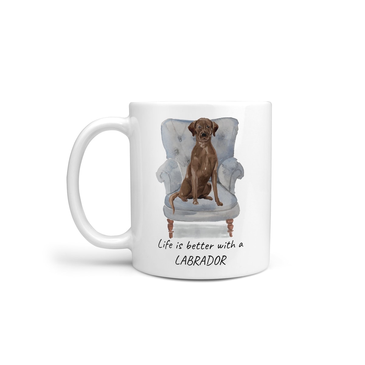 Life is better with a Brown Labrador retriever dog mug (Illustrated collection) 3 Life is better with a Brown Labrador retriever dog mug (Illustrated collection)