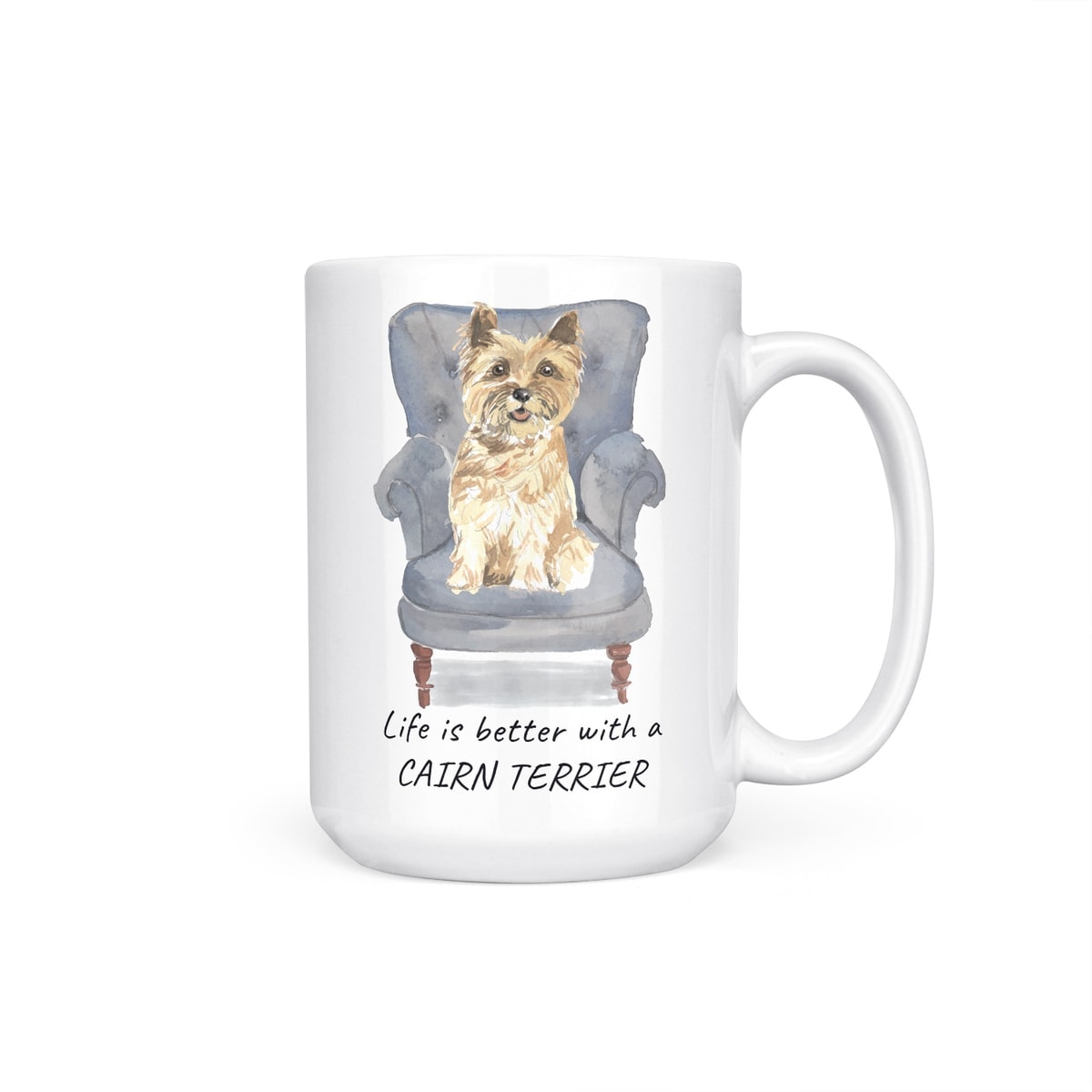 Life is better with a Cairn Terrier dog mug (Illustrated collection) 10 Life is better with a Cairn Terrier dog mug (Illustrated collection) - Image 9
