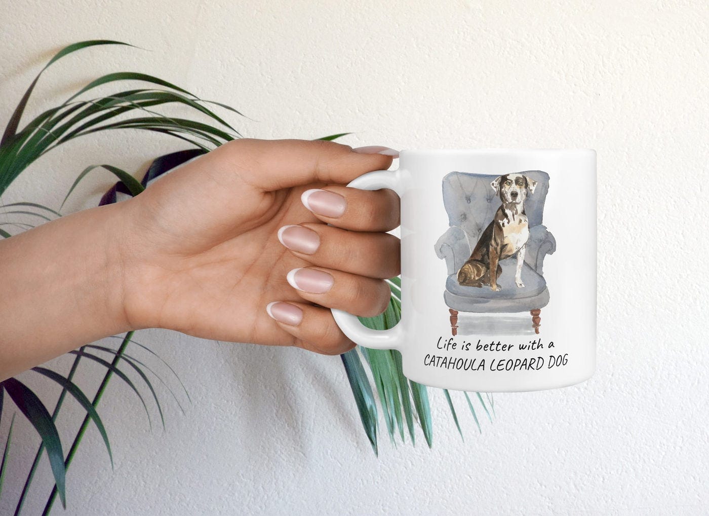Life is better with a Catahoula Leopard Dog dog mug (Illustrated collection) 8 Life is better with a Catahoula Leopard Dog dog mug (Illustrated collection) - Image 7