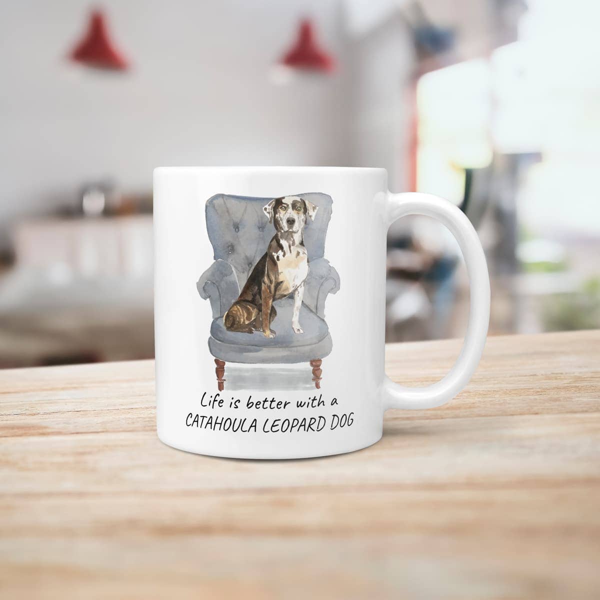 Life is better with a Catahoula Leopard Dog dog mug (Illustrated collection) 6 Life is better with a Catahoula Leopard Dog dog mug (Illustrated collection) - Image 5