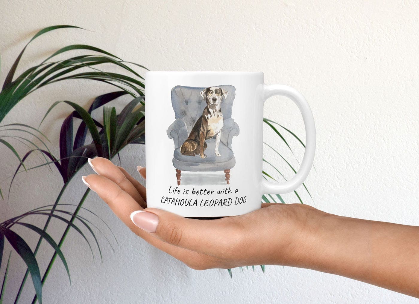 Life is better with a Catahoula Leopard Dog dog mug (Illustrated collection) 3 Life is better with a Catahoula Leopard Dog dog mug (Illustrated collection) - Image 2