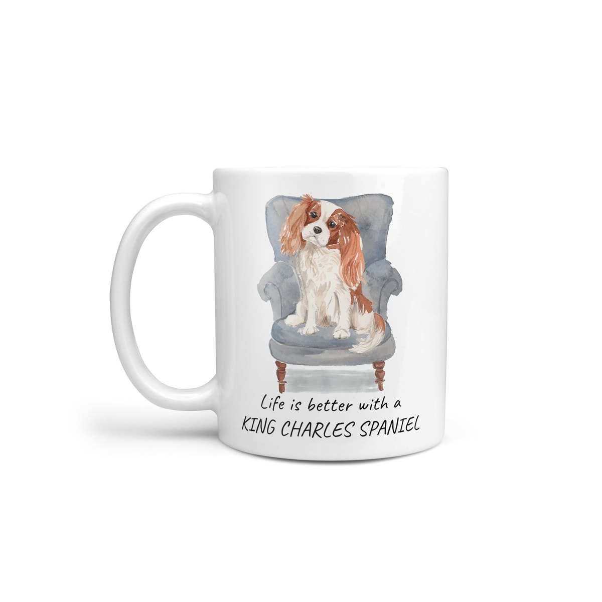 Life is better with a Cavalier King Charles Spaniel dog mug (Illustrated collection) 2 Life is better with a Cavalier King Charles Spaniel dog mug (Illustrated collection)