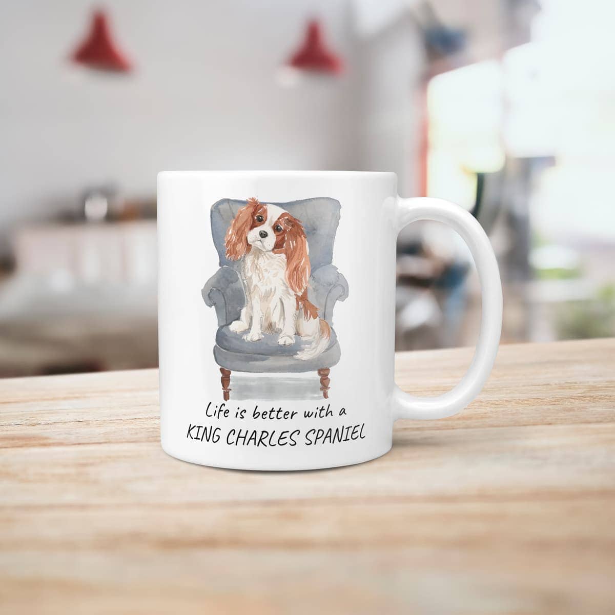 Life is better with a Cavalier King Charles Spaniel dog mug (Illustrated collection) 6 Life is better with a Cavalier King Charles Spaniel dog mug (Illustrated collection) - Image 5