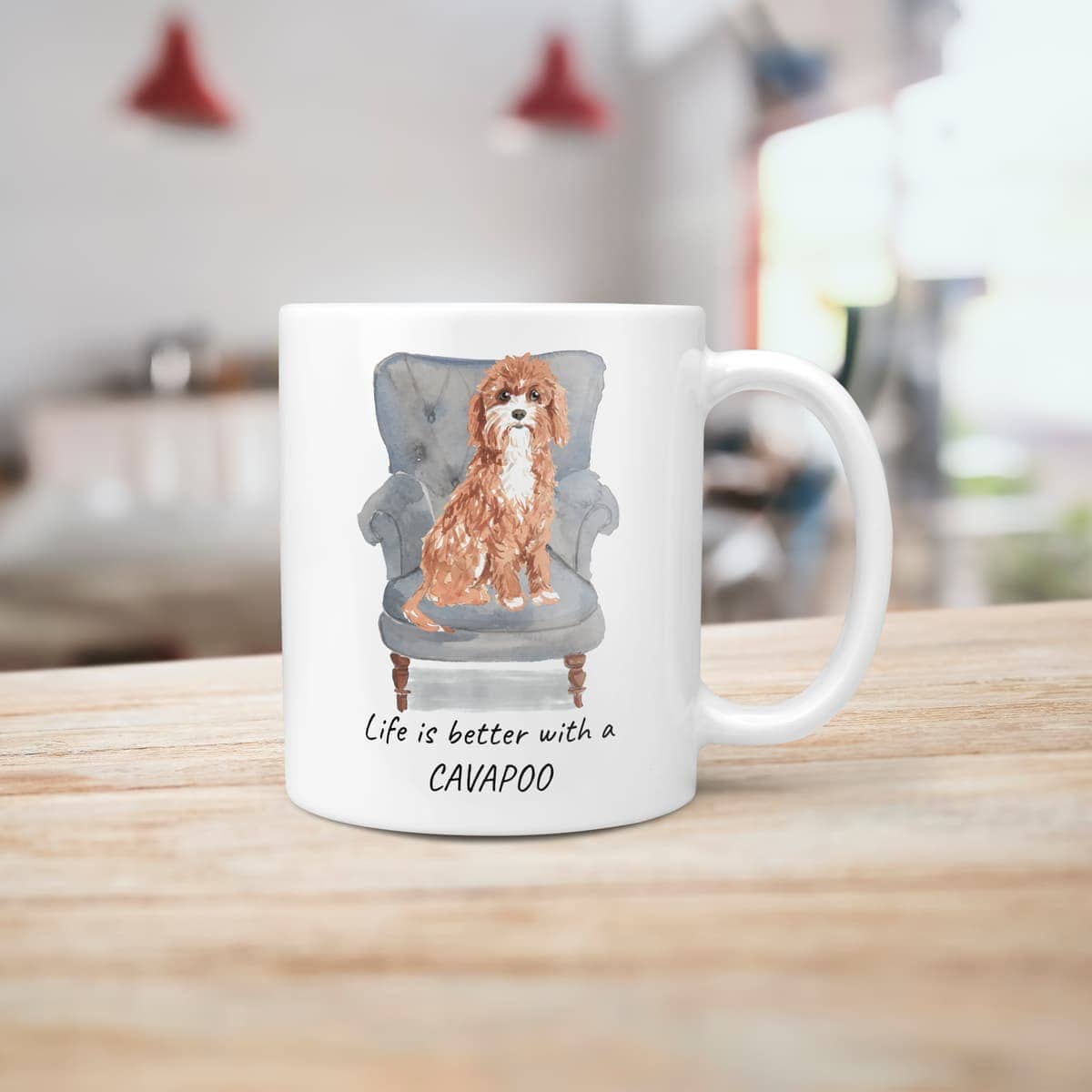 Life is better with a Cavapoo dog mug (Illustrated collection) 6 Life is better with a Cavapoo dog mug (Illustrated collection) - Image 5