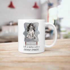 Life is better with Cocker Spaniel Designs handle right kitchen