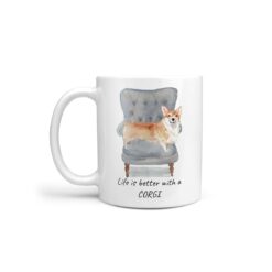 Life is better with a Corgi dog mug (Illustrated collection)