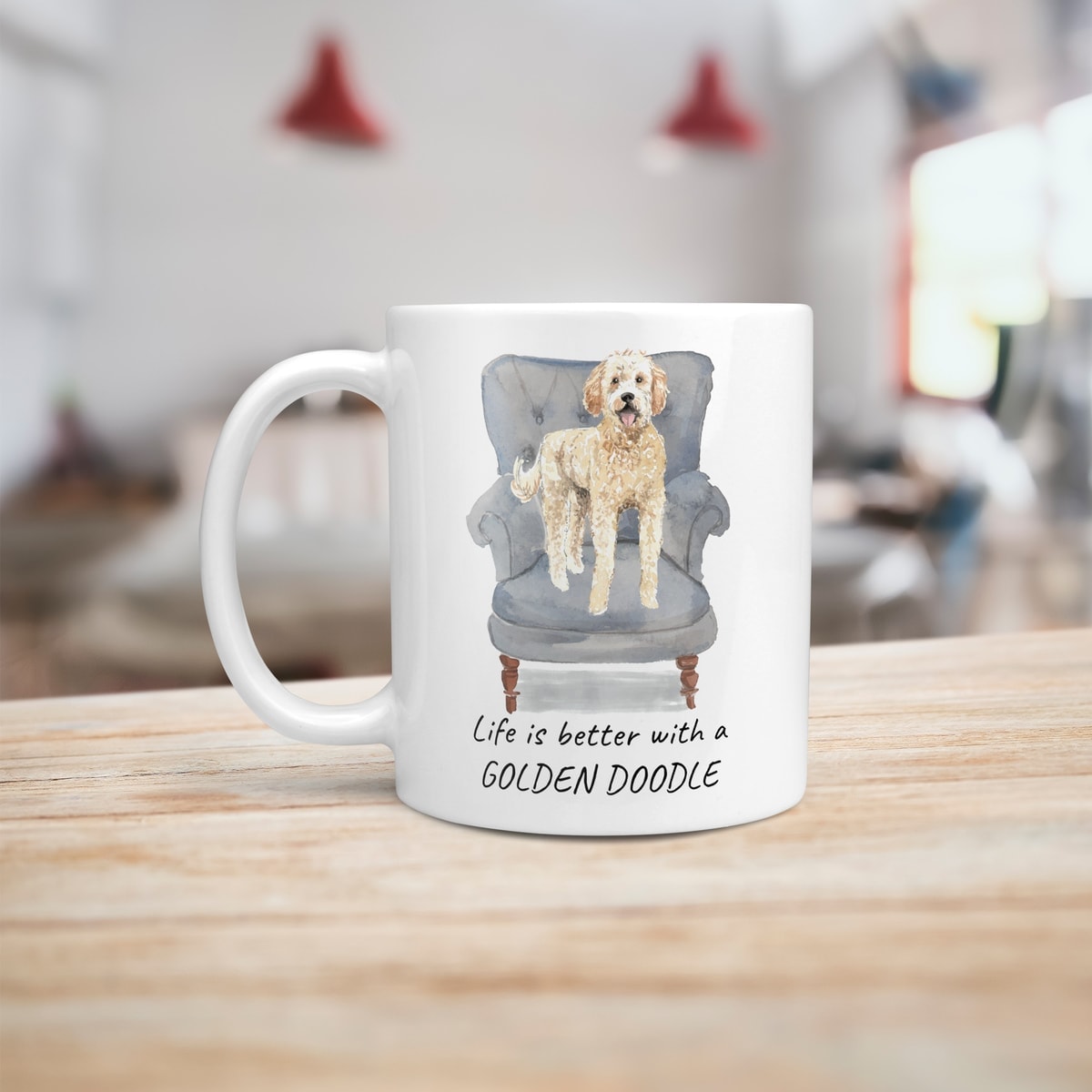 Life is better with a Golden Doodle dog mug (Illustrated collection) 7 Life is better with a Golden Doodle dog mug (Illustrated collection) - Image 6