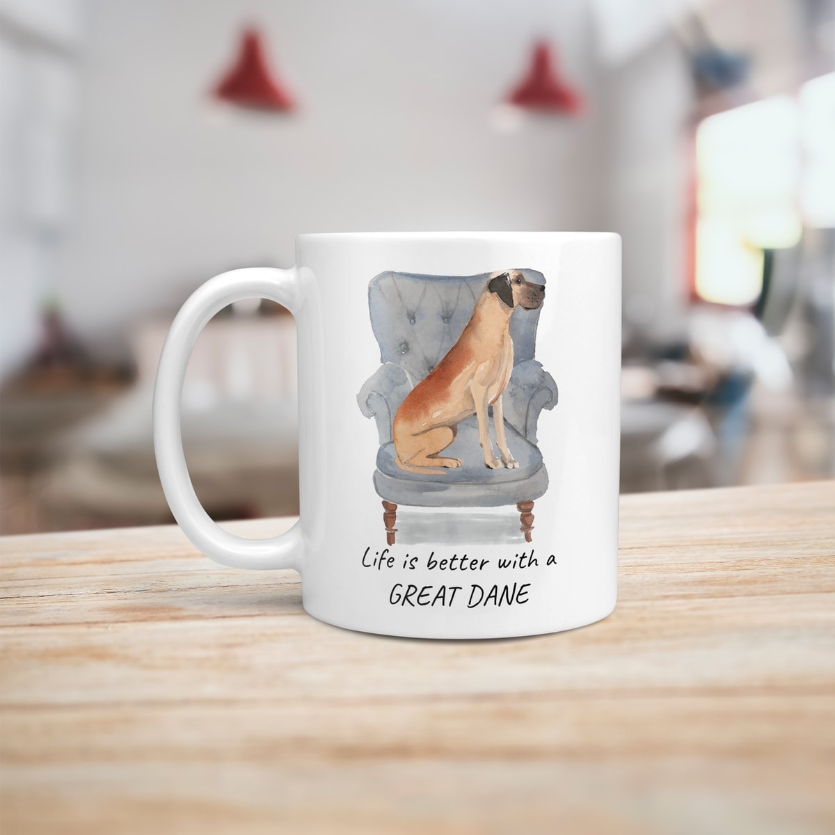 Life is better with a Great Dane dog mug (Illustrated collection) 7 Life is better with a Great Dane dog mug (Illustrated collection) - Image 6