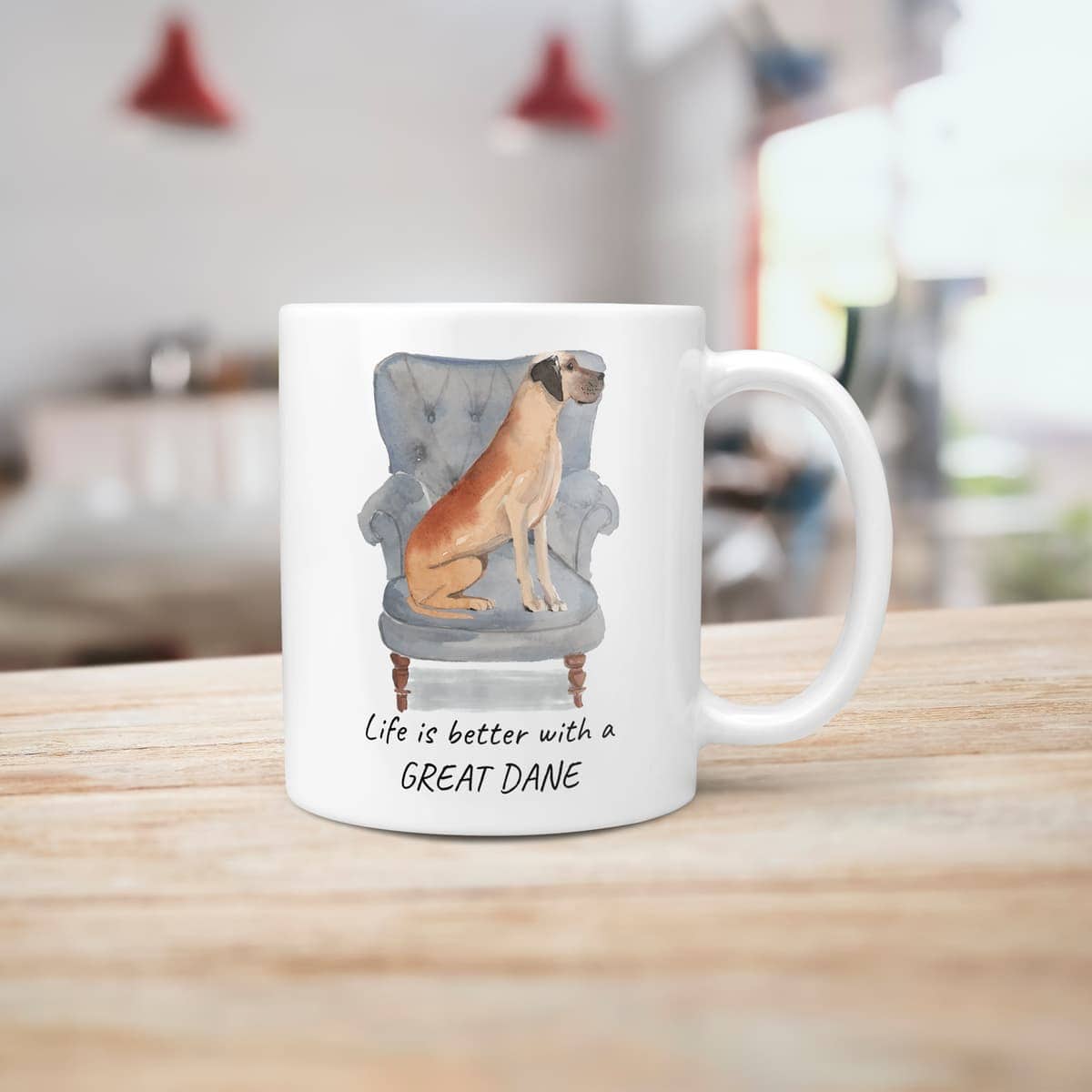Life is better with a Great Dane dog mug (Illustrated collection) 6 Life is better with a Great Dane dog mug (Illustrated collection) - Image 5