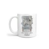 Life is better with a Grey Poodle dog mug (Illustrated collection) 2 Life is better with Grey Poodle Designs handle left White