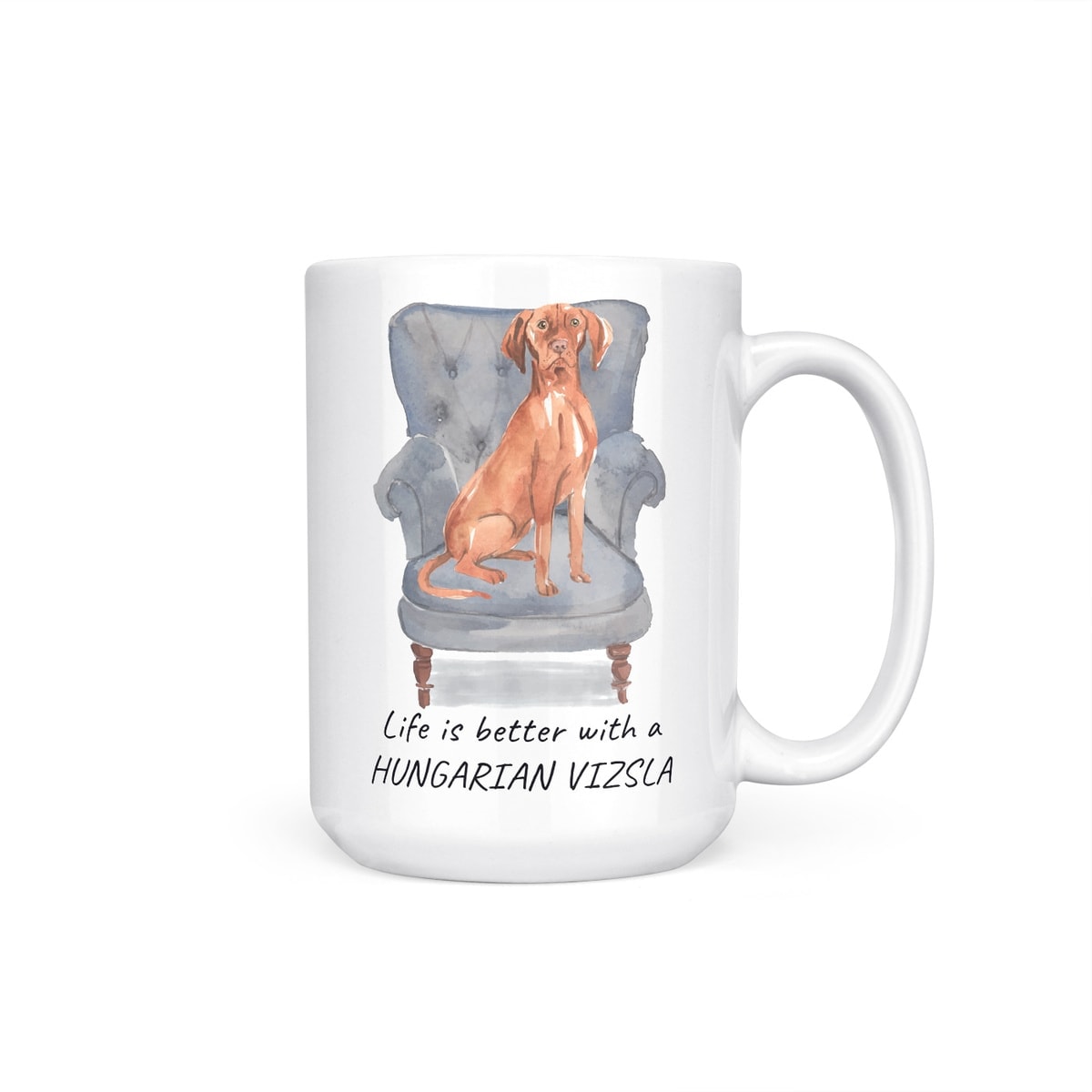Life is better with a Hungarian Vizsla dog mug (Illustrated collection) 10 Life is better with a Hungarian Vizsla dog mug (Illustrated collection) - Image 9