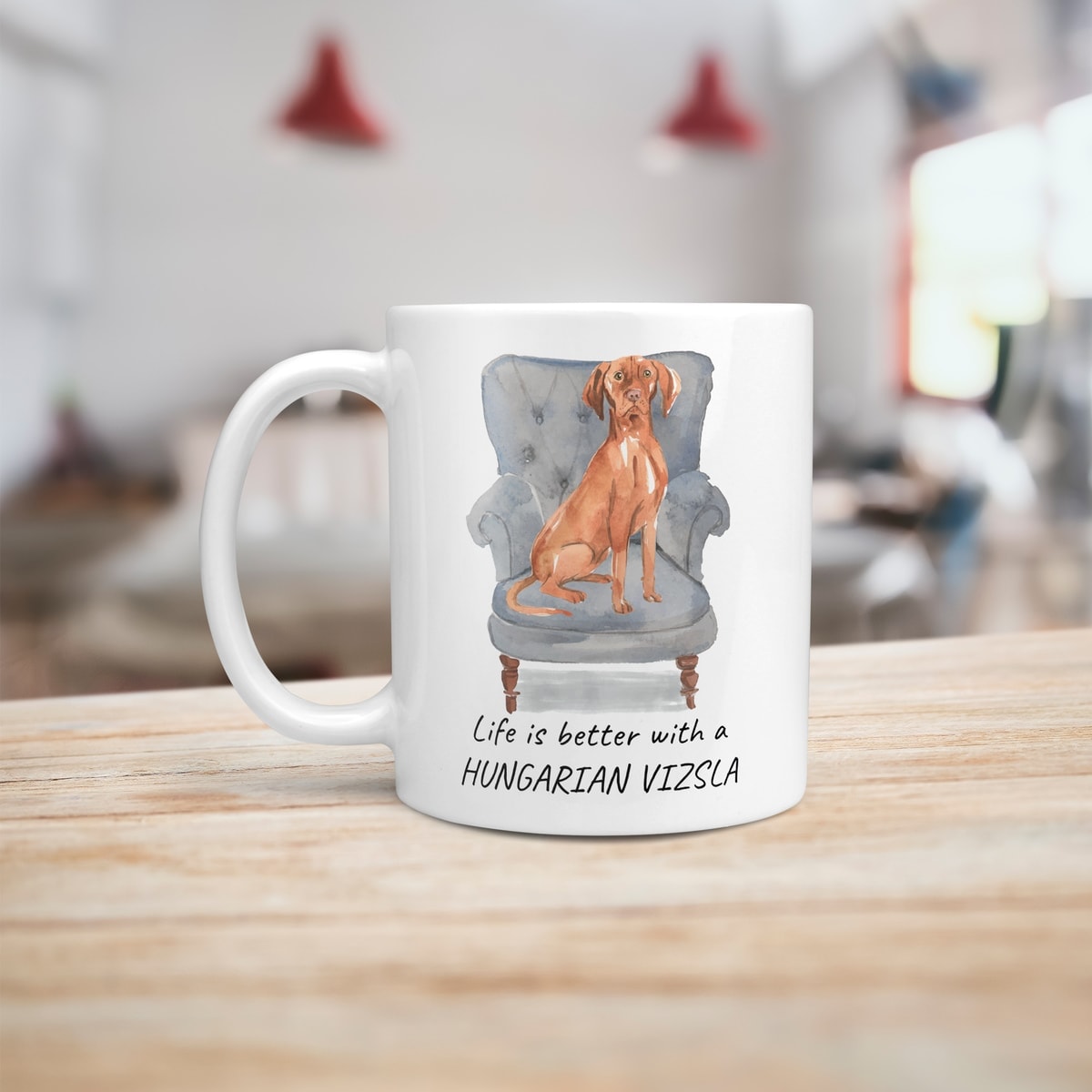 Life is better with a Hungarian Vizsla dog mug (Illustrated collection) 7 Life is better with a Hungarian Vizsla dog mug (Illustrated collection) - Image 6