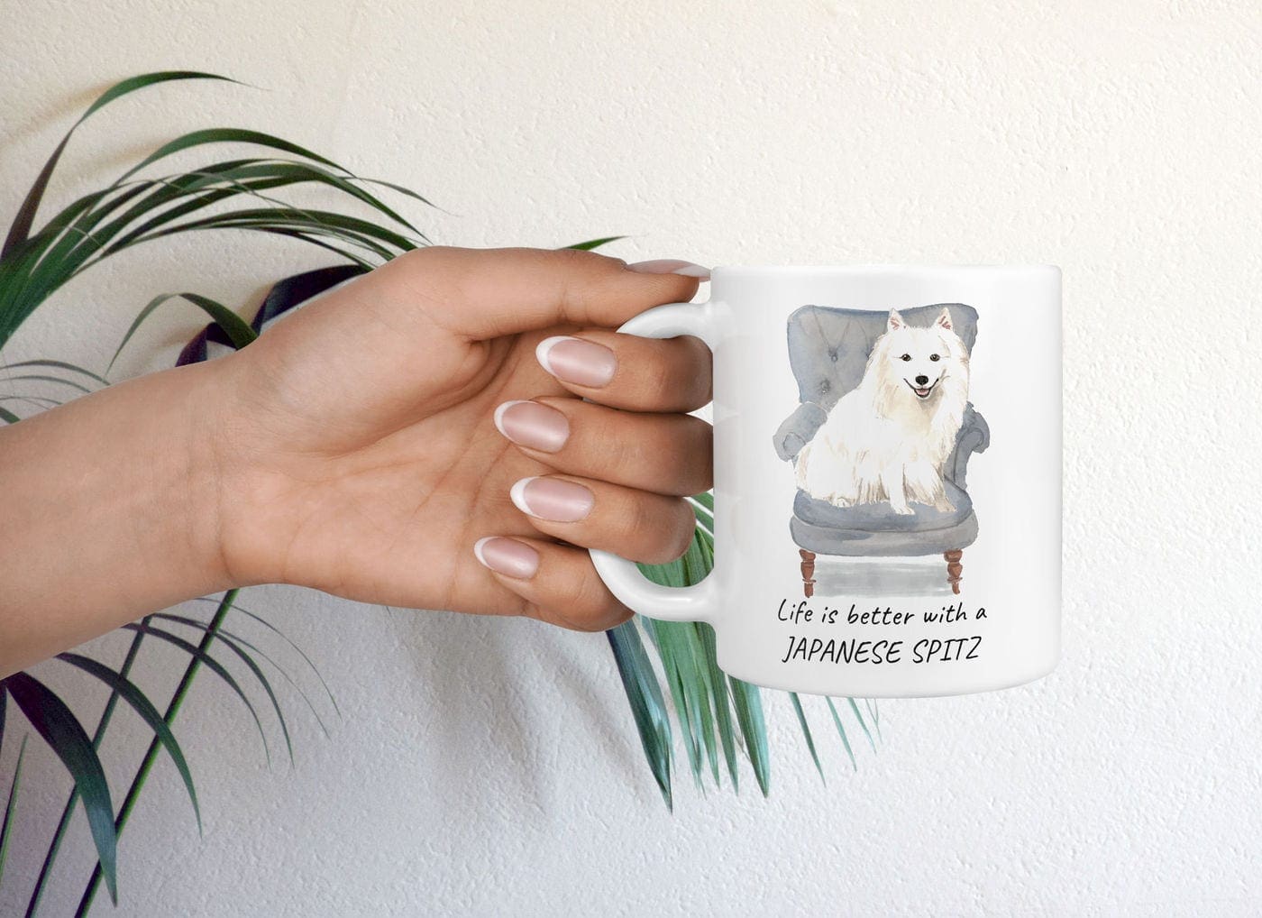 Life is better with a Japanese Spitz dog mug (Illustrated collection) 8 Life is better with a Japanese Spitz dog mug (Illustrated collection) - Image 7