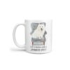 Life is better with a Japanese Spitz dog mug (Illustrated collection) 2 Life is better with Japanese Spitz Designs handle left White
