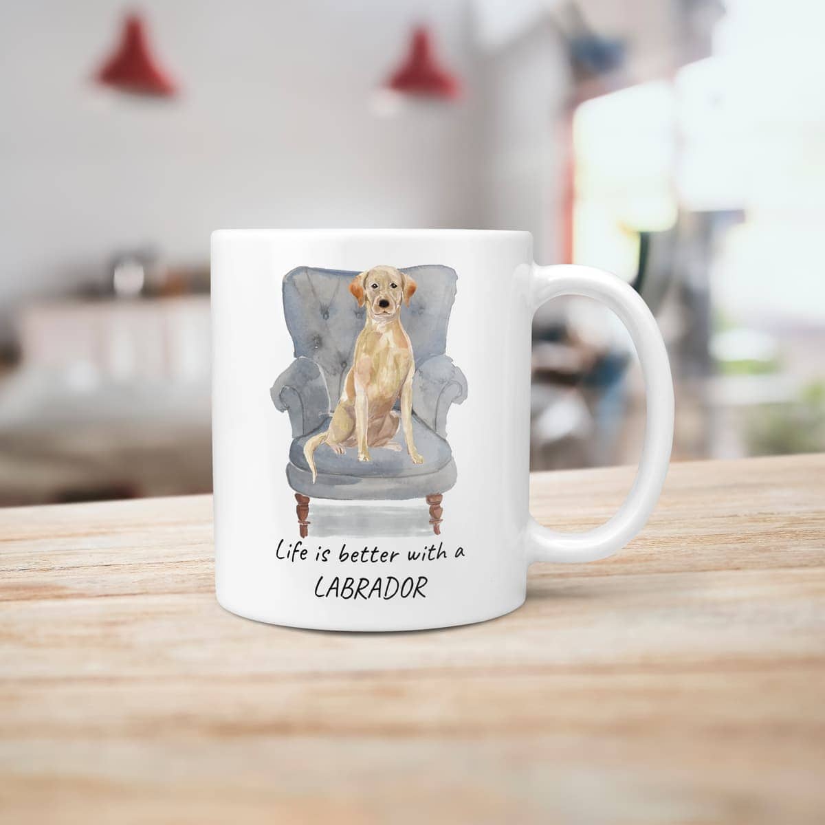 Life is better with a Labrador retriever dog mug (Illustrated collection) 6 Life is better with a Labrador retriever dog mug (Illustrated collection) - Image 5