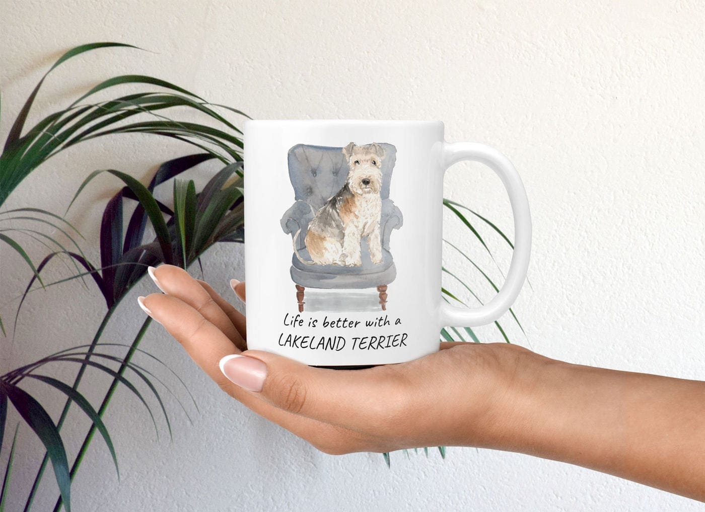 Life is better with a Lakeland Terrier dog mug (Illustrated collection) 3 Life is better with a Lakeland Terrier dog mug (Illustrated collection) - Image 2