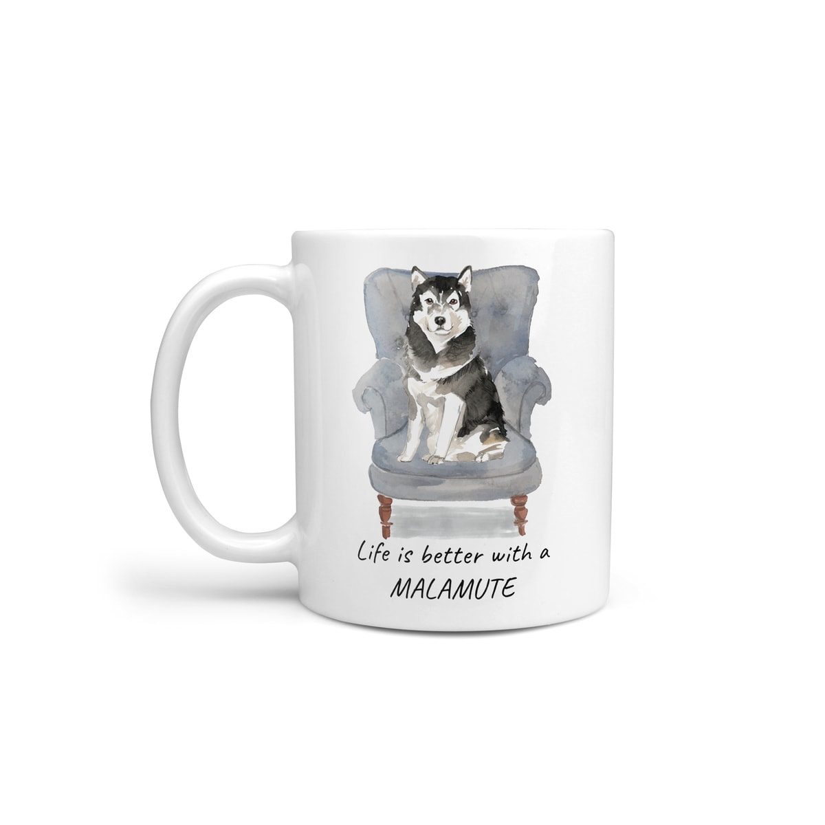 Life is better with a Malamute dog mug (Illustrated collection) 2 Life is better with a Malamute dog mug (Illustrated collection)