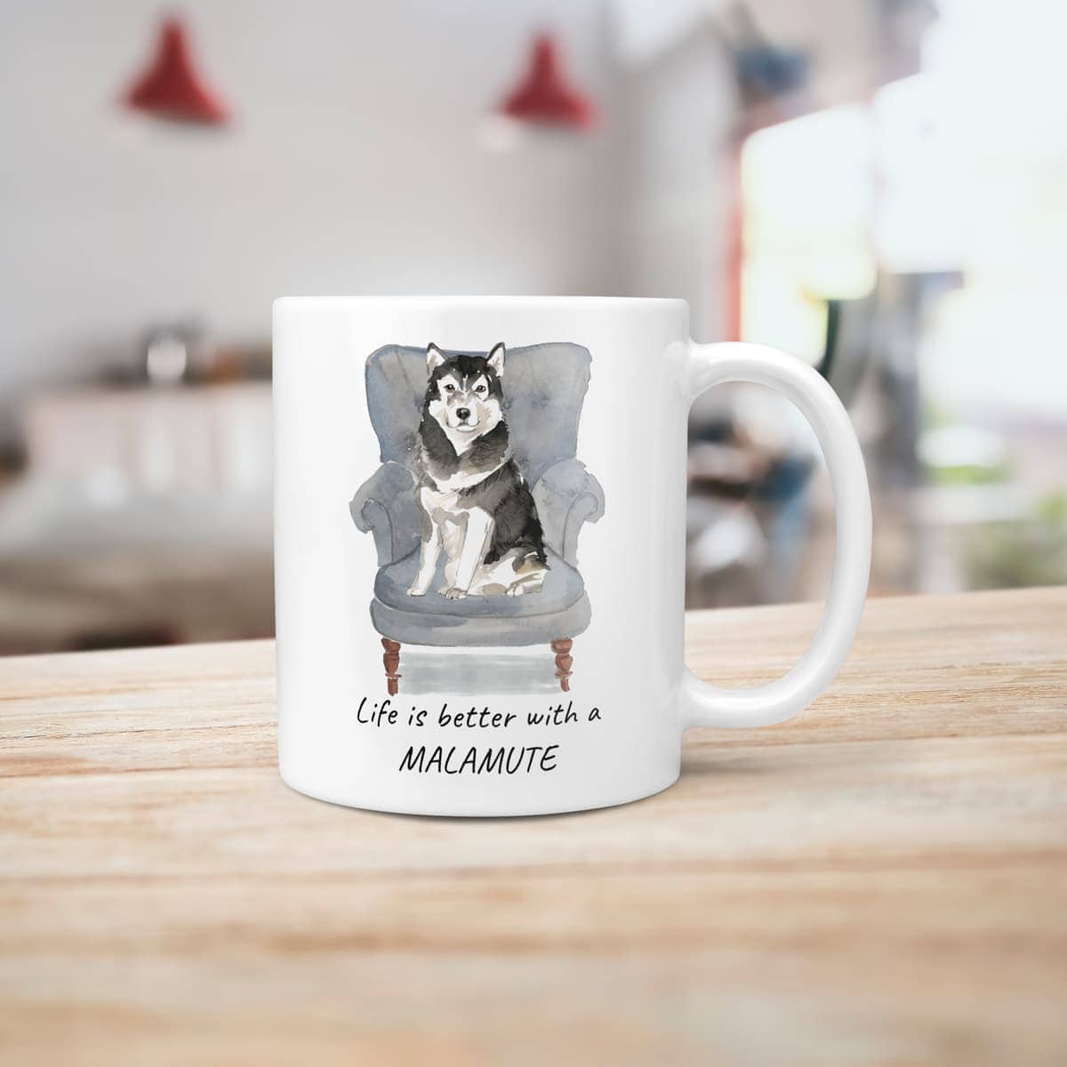 Life is better with a Malamute dog mug (Illustrated collection) 6 Life is better with a Malamute dog mug (Illustrated collection) - Image 5
