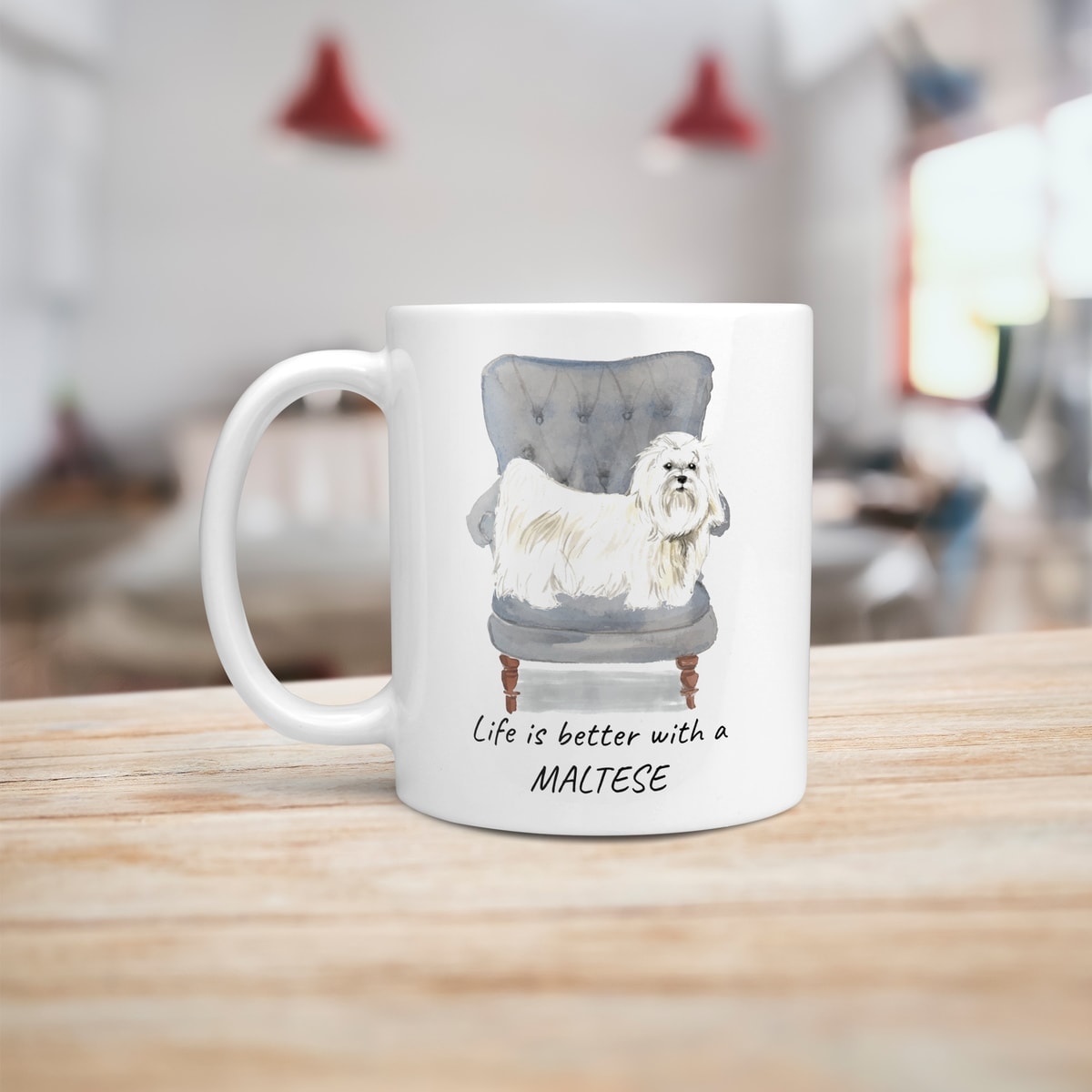 Life is better with a Maltese dog mug (Illustrated collection) 7 Life is better with a Maltese dog mug (Illustrated collection) - Image 6