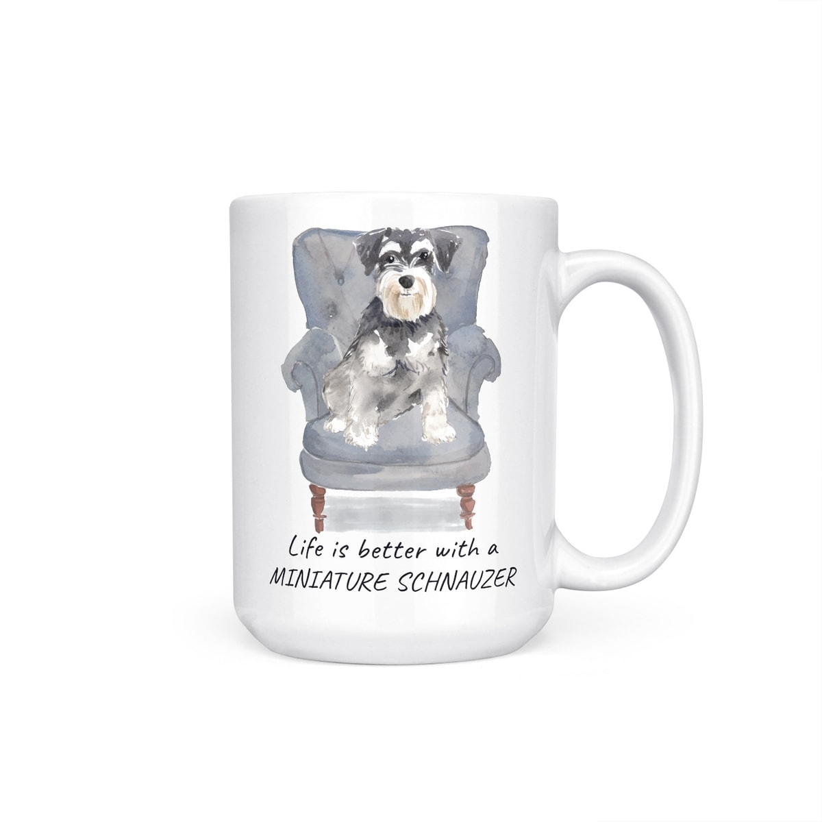 Life is better with a Miniature Schnauzer dog mug (Illustrated collection) 10 Life is better with a Miniature Schnauzer dog mug (Illustrated collection) - Image 9