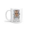 Life is better with a Norfolk Terrier dog mug (Illustrated collection) 2 Life is better with Norfolk Terrier Designs handle left White