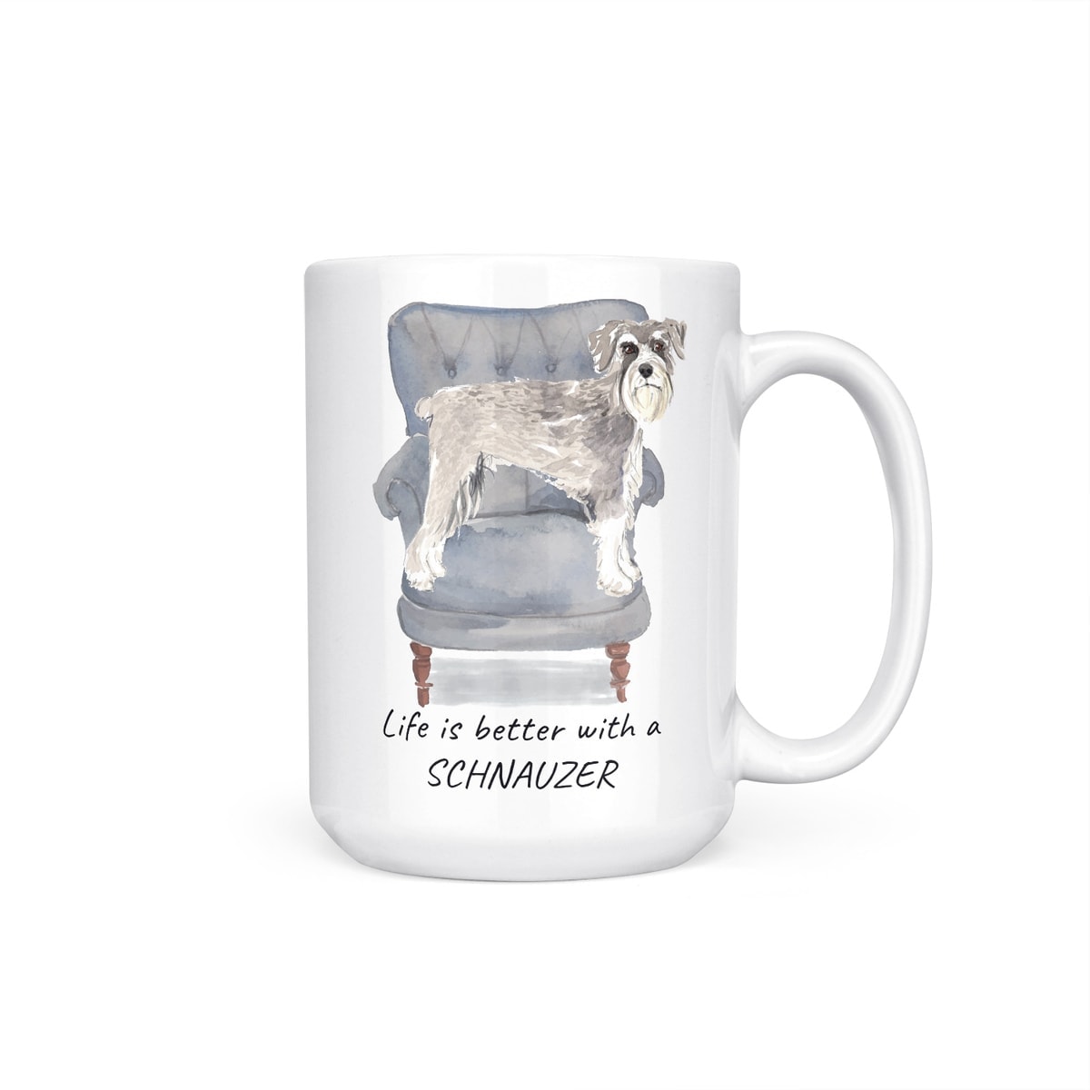Life is better with a Schnauzer dog mug (Illustrated collection) 10 Life is better with a Schnauzer dog mug (Illustrated collection) - Image 9