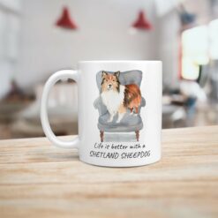 Life is better with Shetland Sheepdog Designs handle left kitchen