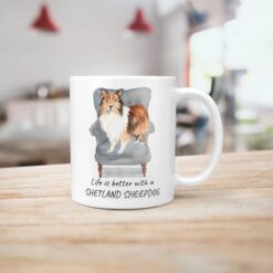 Life is better with Shetland Sheepdog Designs handle right kitchen