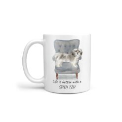 Life is better with a Shih tzu Short hair dog mug (Illustrated collection)