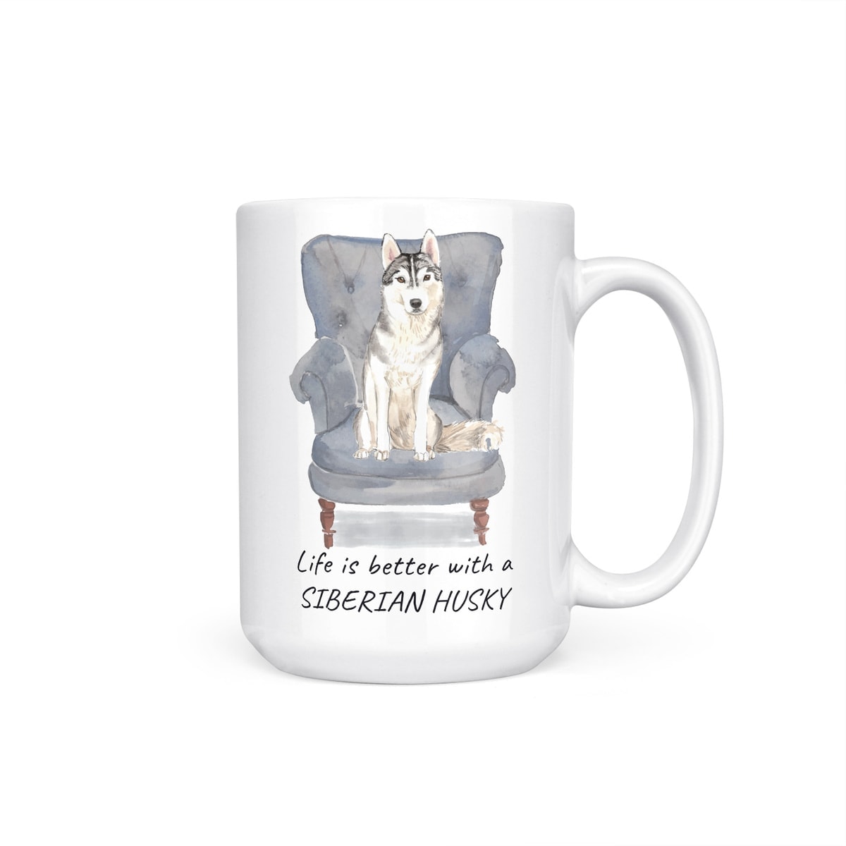 Life is better with a Siberian Husky dog mug (Illustrated collection) 10 Life is better with a Siberian Husky dog mug (Illustrated collection) - Image 9