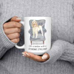 Life is better with a Spinone Italiano dog mug (Illustrated collection) 13 Life is better with Spinone Italiano 15oz jumper front