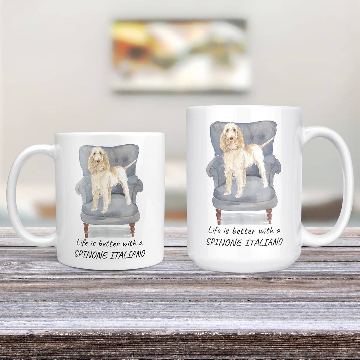 Life is better with a Spinone Italiano dog mug (Illustrated collection) 4 Life is better with a Spinone Italiano dog mug (Illustrated collection) - Image 3