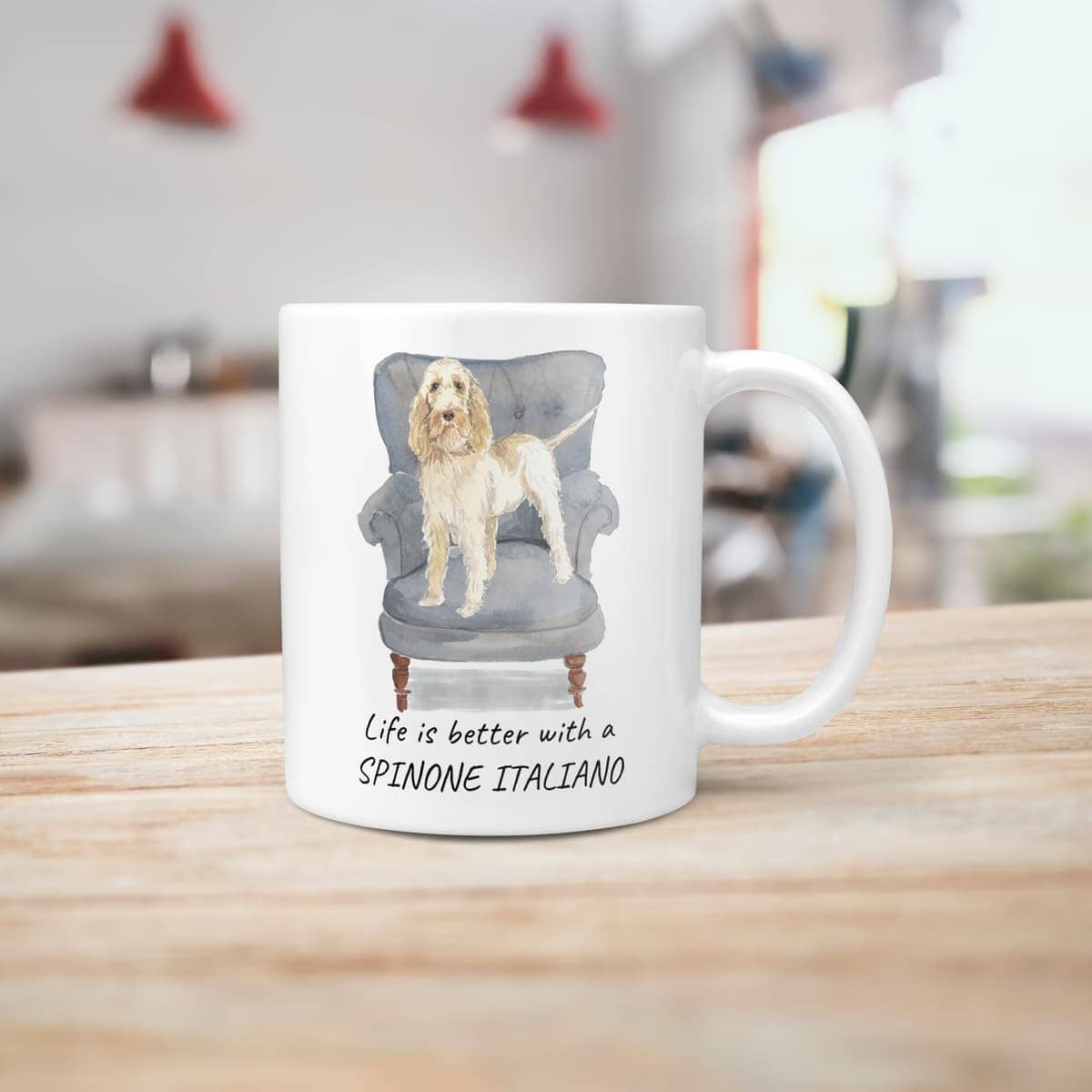 Life is better with a Spinone Italiano dog mug (Illustrated collection) 6 Life is better with a Spinone Italiano dog mug (Illustrated collection) - Image 5