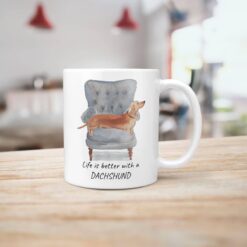 Life is better with Tan Dachshund Designs handle right kitchen