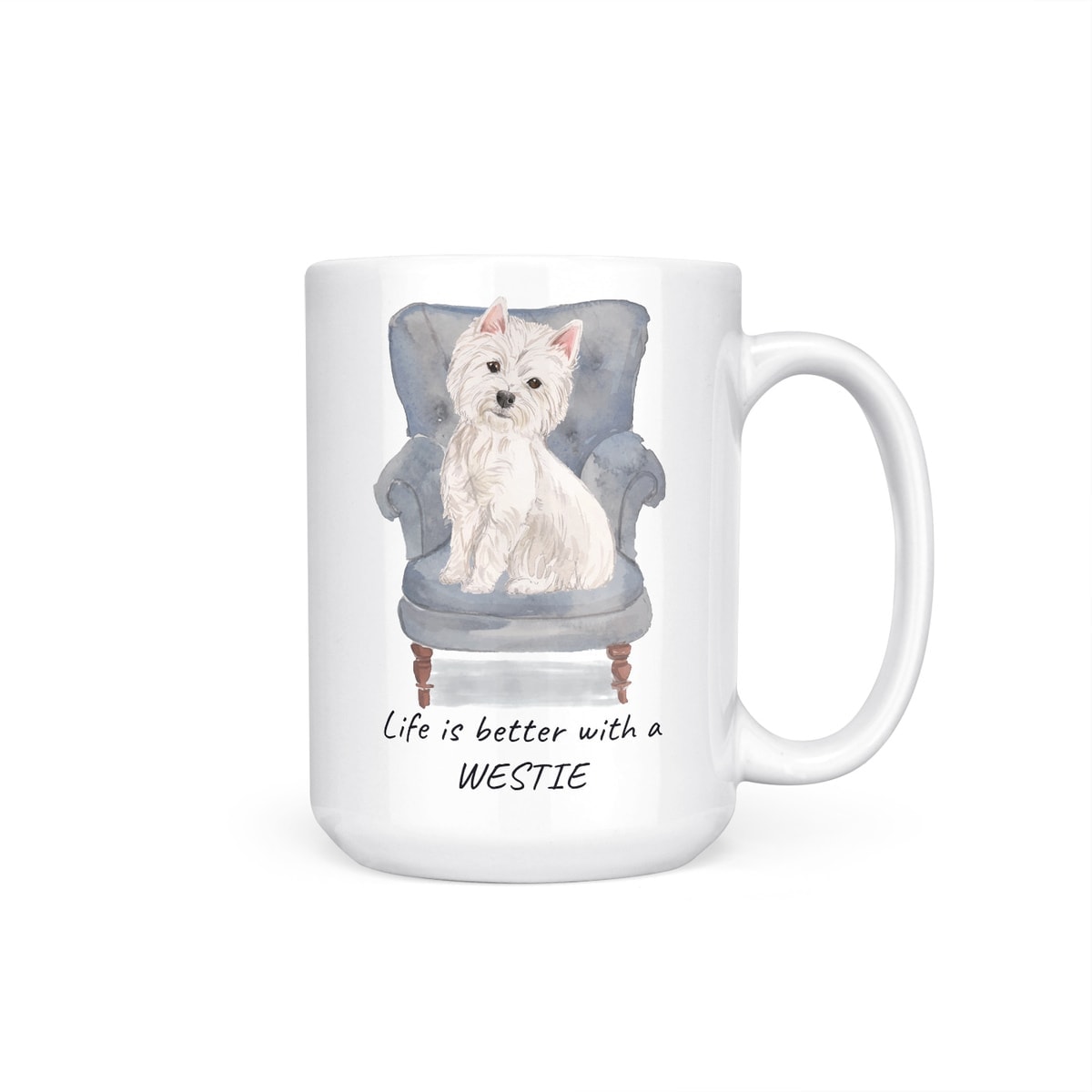 Life is better with a Westie dog mug (Illustrated collection) 10 Life is better with a Westie dog mug (Illustrated collection) - Image 9