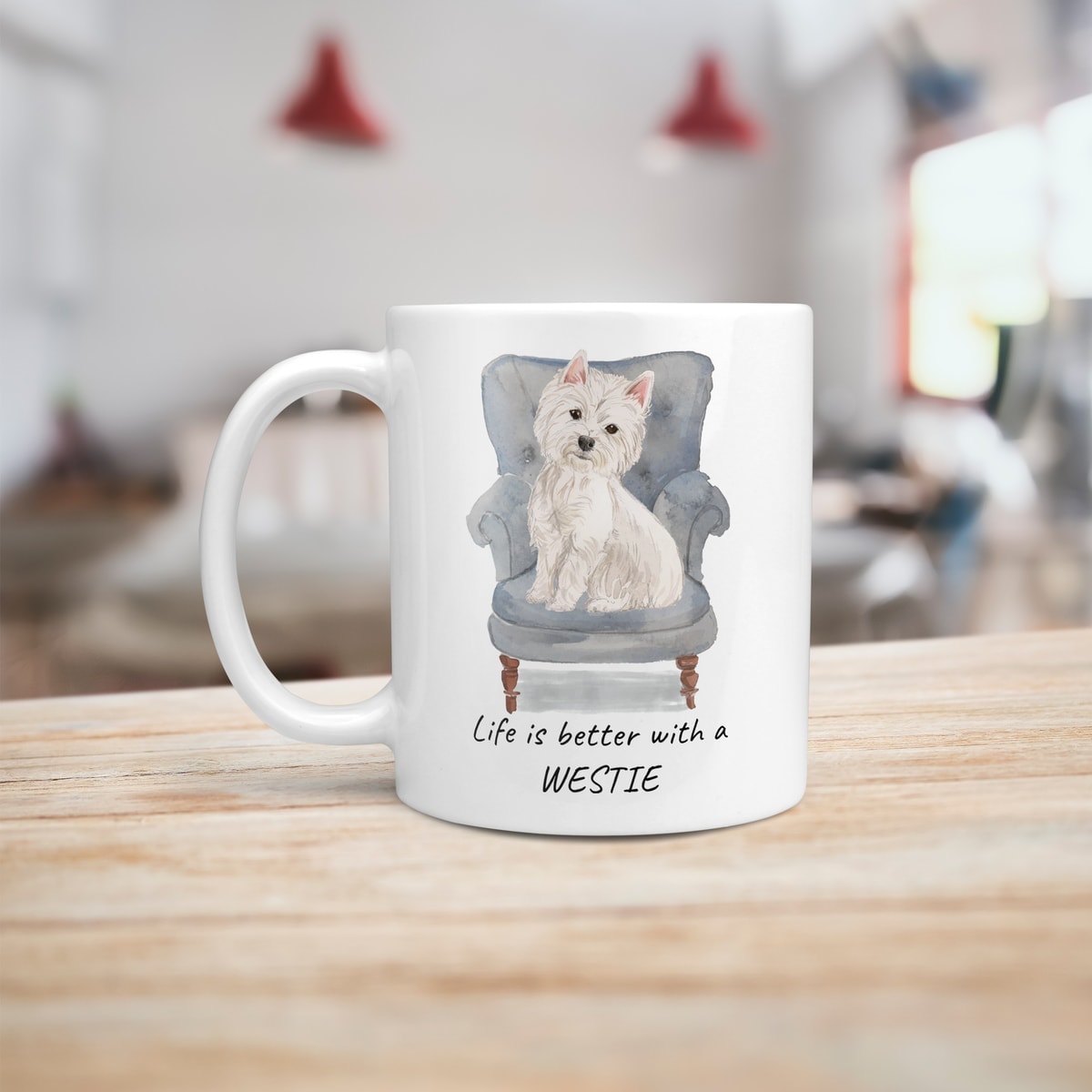 Life is better with a Westie dog mug (Illustrated collection) 7 Life is better with a Westie dog mug (Illustrated collection) - Image 6