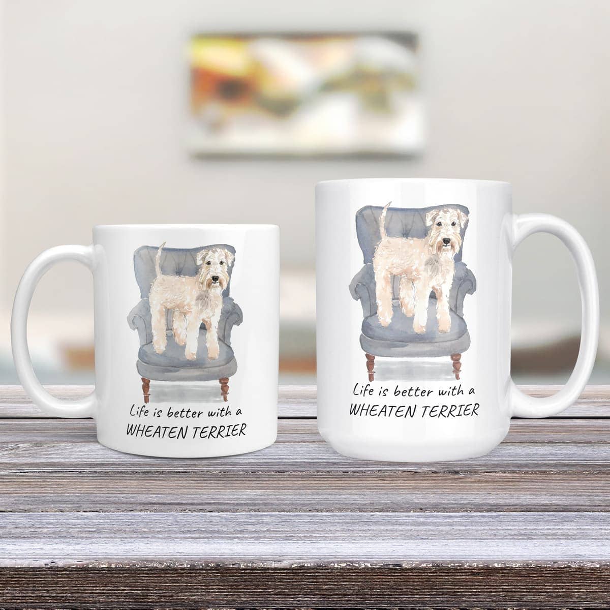 Life is better with a Wheaten Terrier dog mug (Illustrated collection) 4 Life is better with a Wheaten Terrier dog mug (Illustrated collection) - Image 3