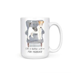Life is better with a Wire Haired Fox Terrier dog mug (Illustrated collection) 18 Life is better with a Wire Haired Fox Terrier dog mug (Illustrated collection) - Image 9