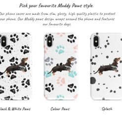 Adventure dogs muddy black tan dachshund bw paws front view transparent variations