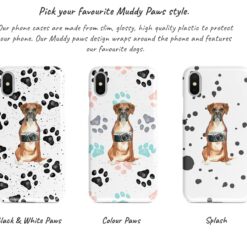 Adventure dogs muddy boxer bw paws front view transparent variations