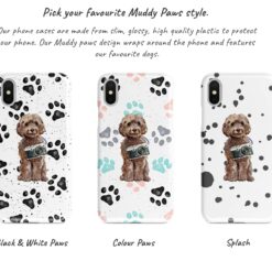 Adventure dogs muddy brown cockapoo bw paws front view transparent variations